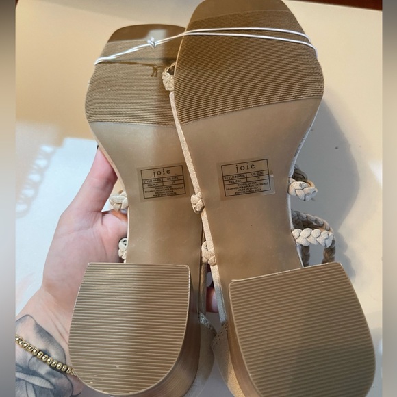 Joie Felina Women’s size 10 taupe strappy block heel sandals boho summer - Picture 3 of 3